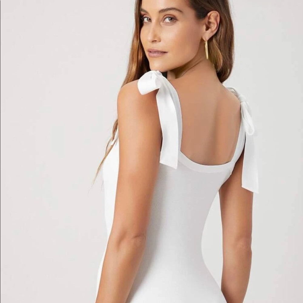 White Knotted Bodysuit (NWT)